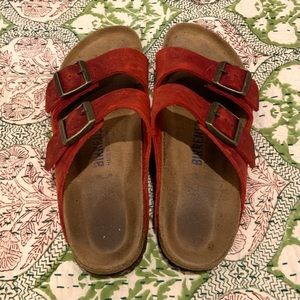 Red Birkenstocks